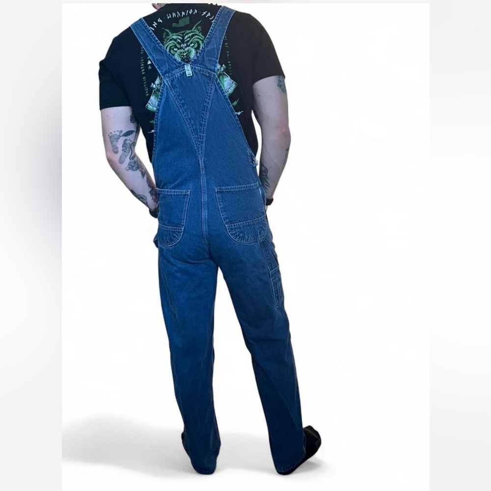 Men's Blue Denim Overalls - Picture 3 of 3
